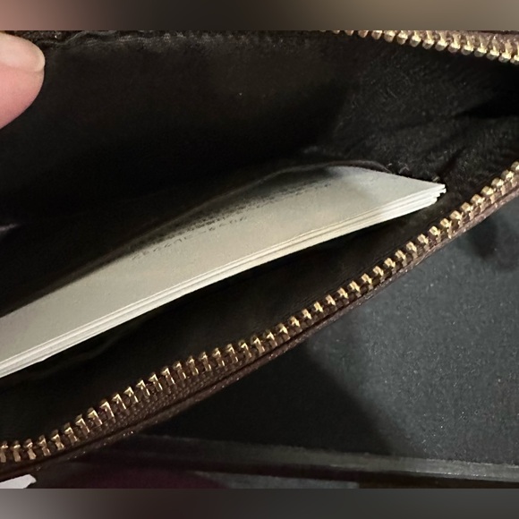 Coach Brown Glitter Women's Wristlet Wallet Bag Nwt - Picture 7 of 11